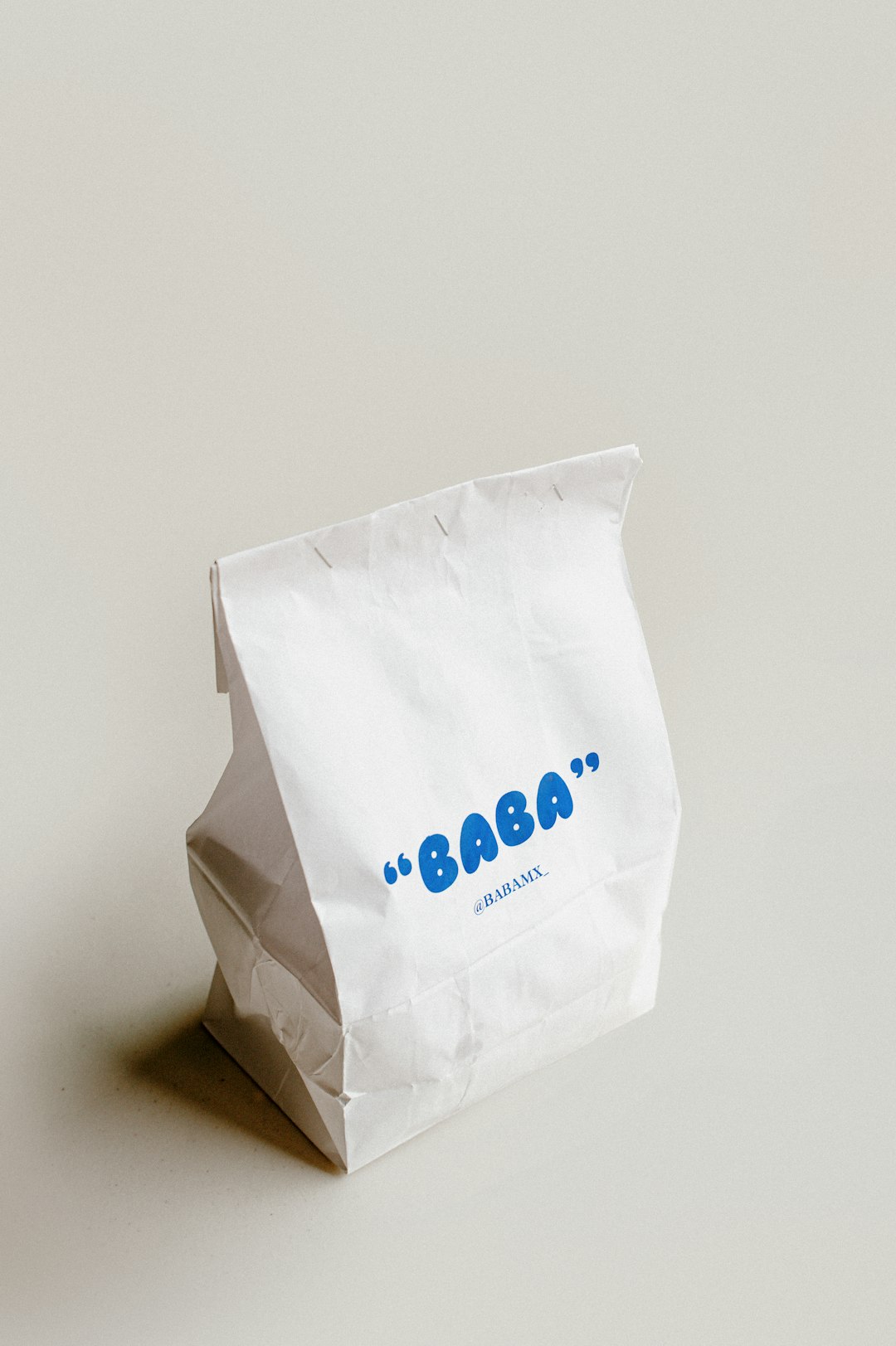 Food delivery paper bag from BABA in México City